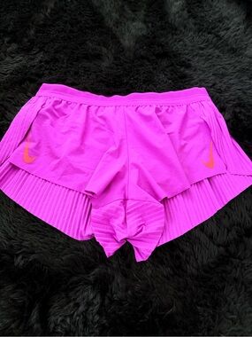 Nike Women's Barney purple Layered Athletic Shorts